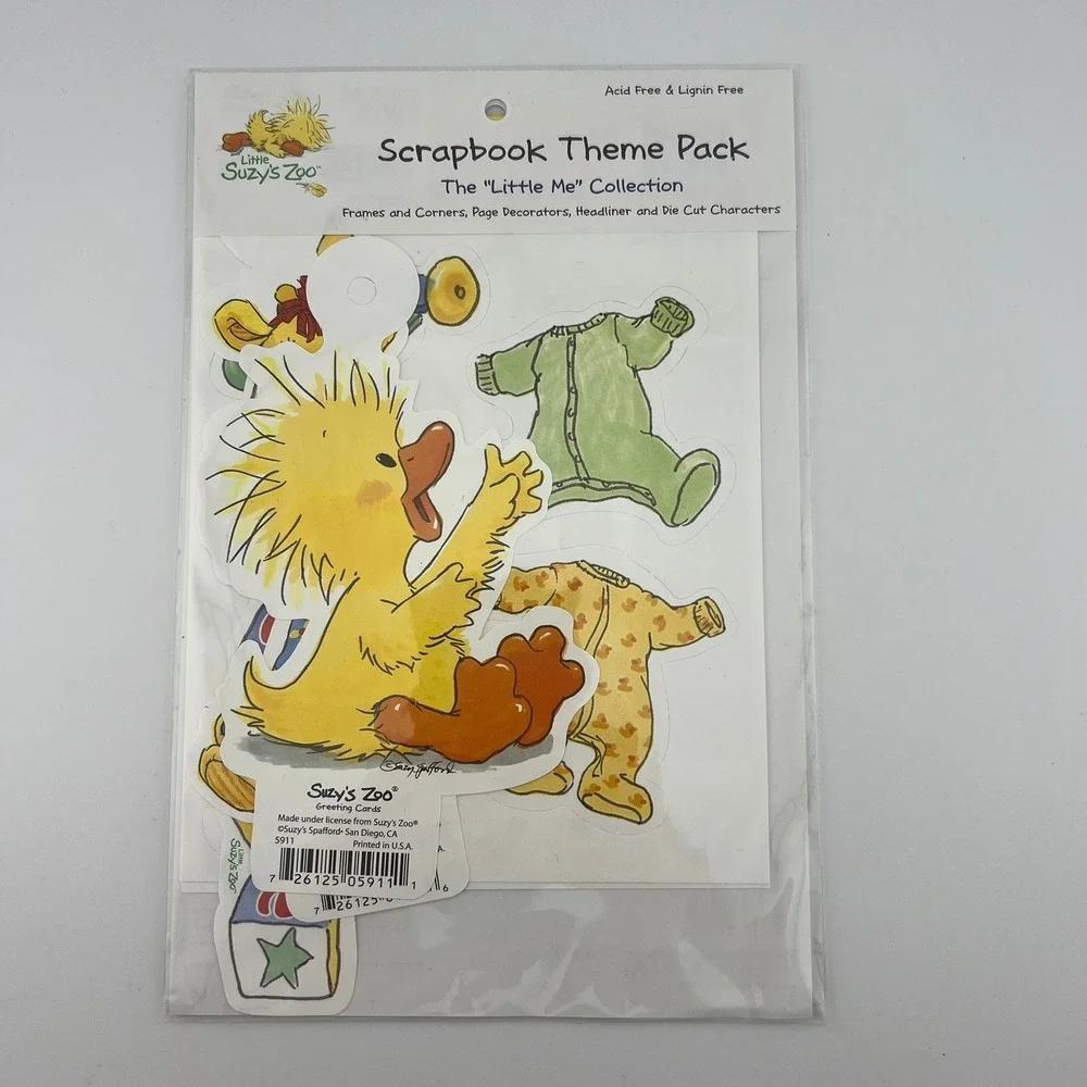 Little Suzy's Zoo Little Me Scrapbook Theme Pack Die Cuts USA Made